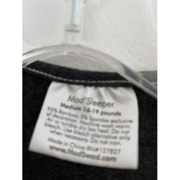 Mod Swad Bamboo Swaddle Sleeper Sack Sensory Baby Girl Boy Gray Medium 14-19lbs - Picture 3 of 6
